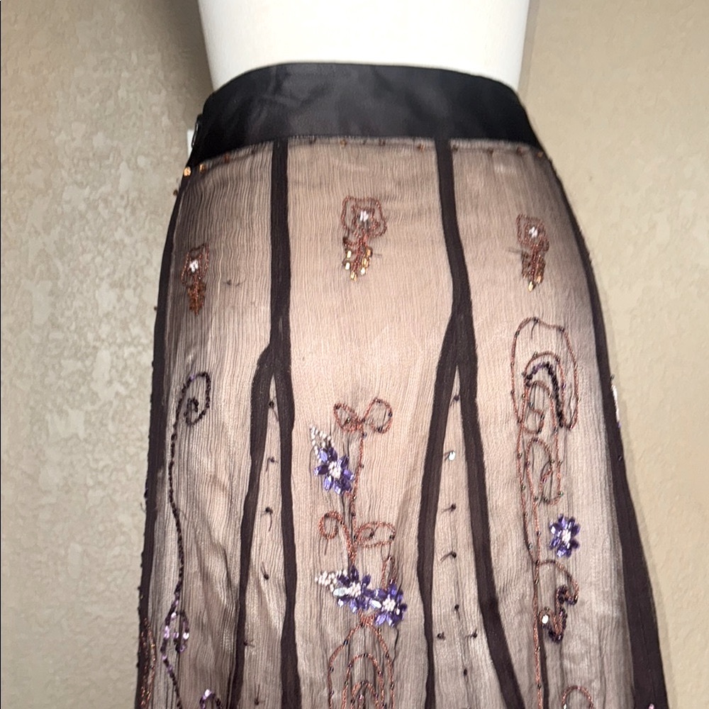 Gorgeous J. Peterman Co Embellished Skirt NWOT - Picture 5 of 16